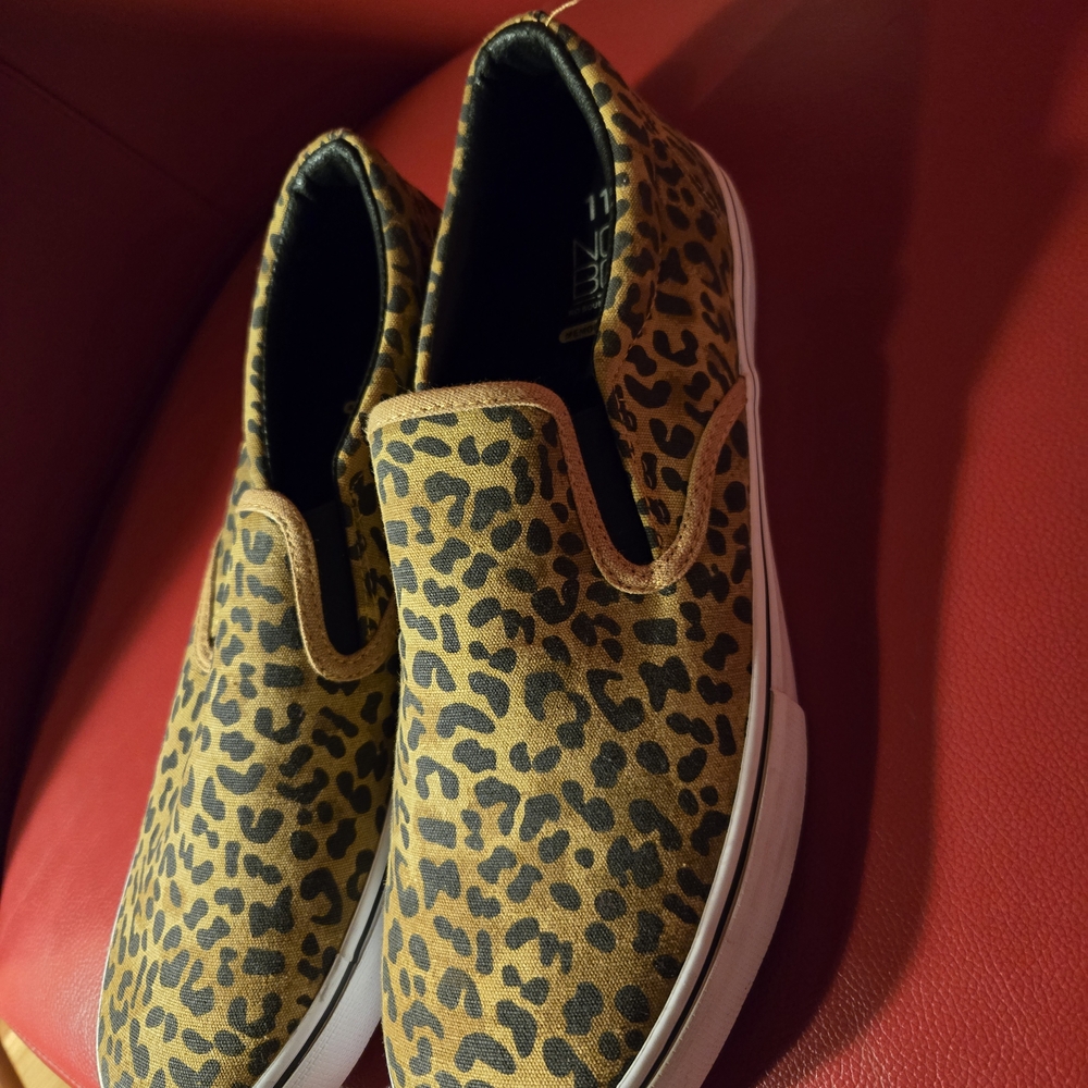 Leopard Print Slip-On Sneakers